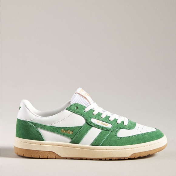 Gola Classic Green and White Sneakers - Picture 1 of 7